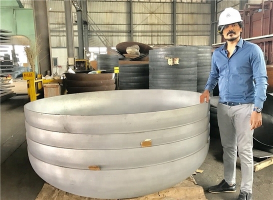ASTM A1011 Elliptical Dish Head Q235B Vessel Dished Ends For Boilers