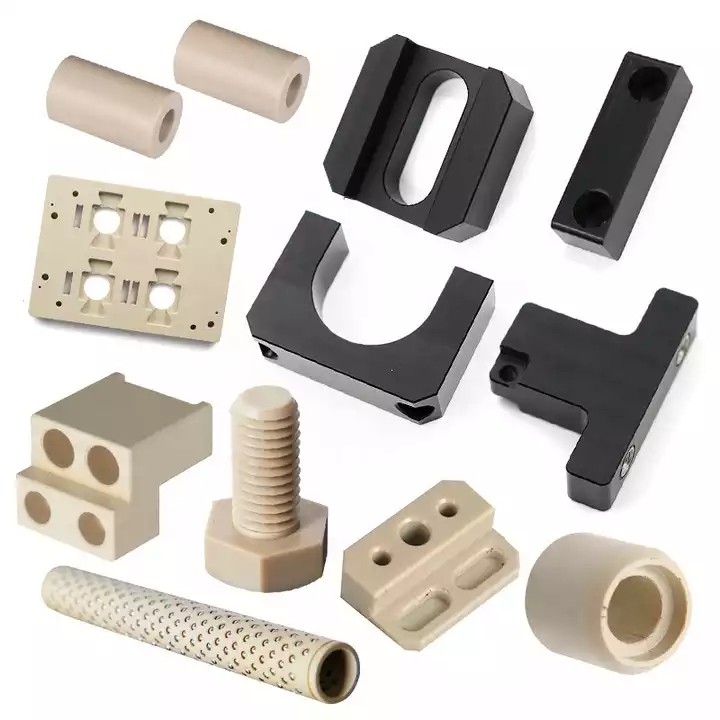 Plastic Prototyping Service CNC PEEK Plastic Machining Parts 5-Axis POM Gear Auto Precision